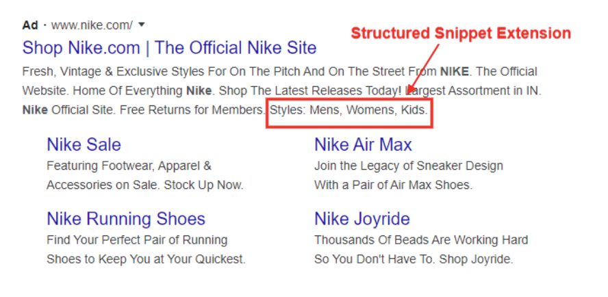 Structured Snippets