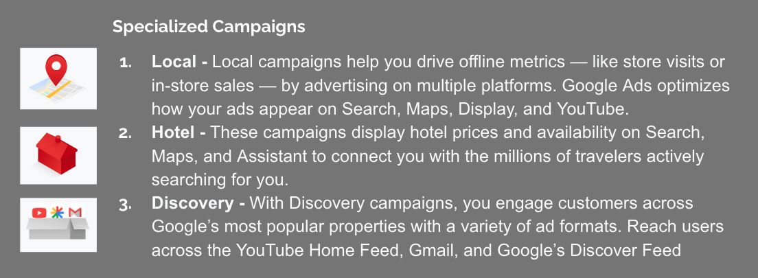specialized campaigns