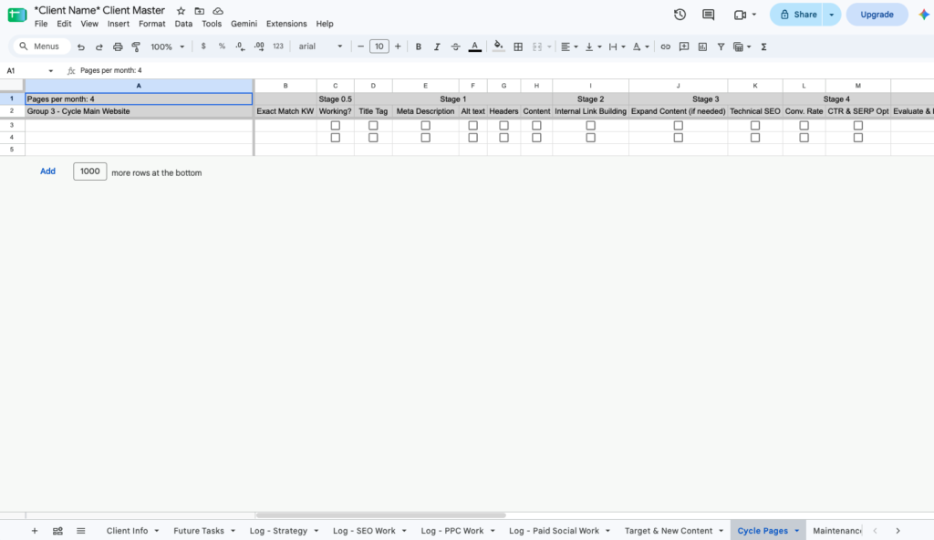 Cycle Pages